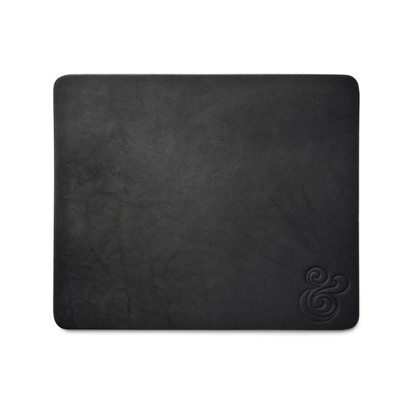 Premium Leather Mousepad Black